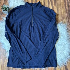Lululemon Men’s Half Zip Long Sleeve Pullover Navy Blue